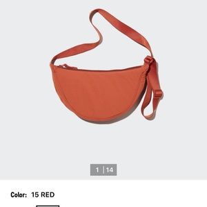 Uniqlo Round Mini Shoulder Bag Red